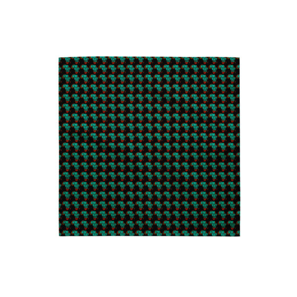 All-over print bandana Black